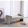 thumbnail image 2 of Manhattan Comfort Concord Bench with Solid Wood Frame in Dove, 2 of 8