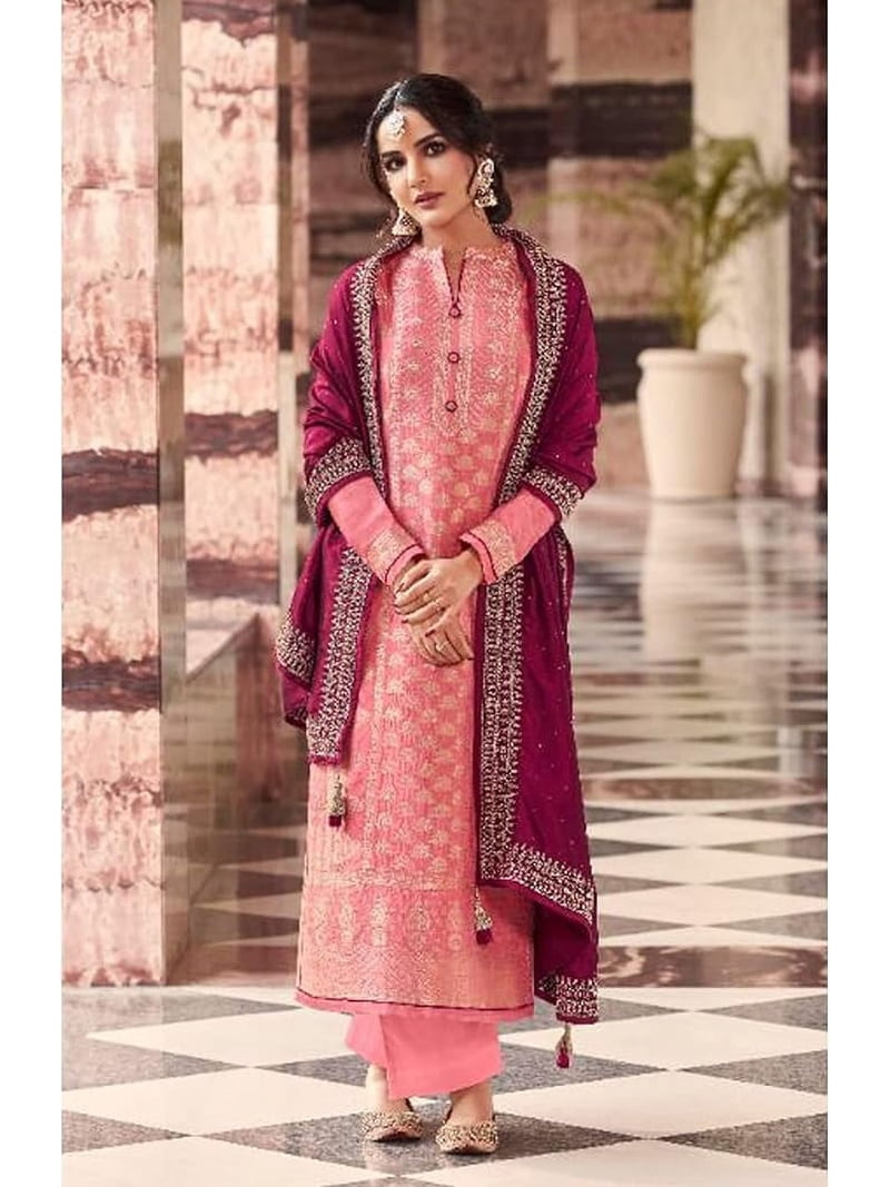ready to wear pakistani designer dresses STYLISHFASHION Ready to Wear Pakistani Designer Salwar Kameez Dresses Indian Plazzo Dupatta Suits ( Pink, M - 40 ), Women's, Size: Medium