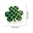 thumbnail image 3 of St. Patrick's Day Shamrock Bathroom Rugs Green Clover Bath Mat Washable Kitchen Rugs Nonslip Doormats Decorations for Living Room Kitchen Bedroom, 23.62 Inch, 3 of 6