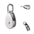 thumbnail image 6 of FRCOLOR 25mm Stainless Steel Single Sheaved Pulley Roller for Manual Work Silver 150kg Load Capacity, 6 of 8