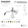thumbnail image 7 of Kingston Brass KS3543NX Hamilton One-Handle Single-Hole Bathroom Faucet with Push Pop-Up Drain, Antique Brass, 7 of 7