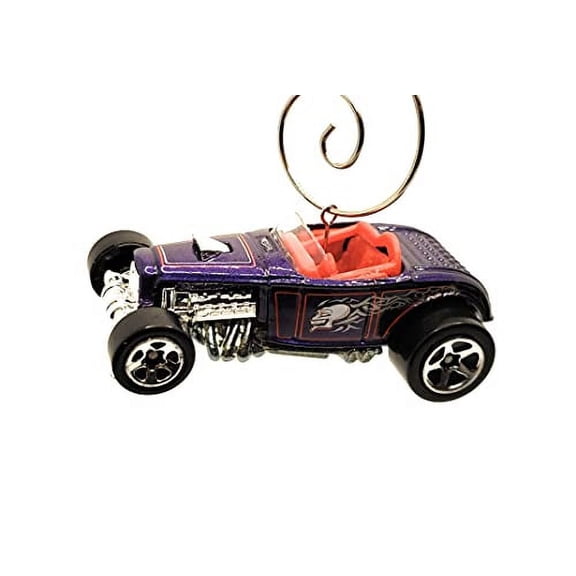 1942 Ford Deuce Coupe Roadster Christmas Ornament 1:64 Purple w Red