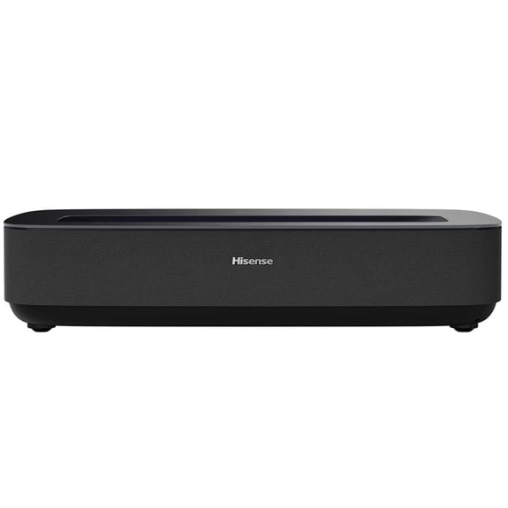 Restored Hisense PL2, Ultra Short Throw Home Theater Laser Projector, 80” – 150”, 4K UHD, 2,700 Lumens, 3000:1 Contrast, Dolby Vision & Atmos, 3D, Google TV, WIFI 6E