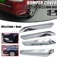 thumbnail image 2 of 4Pcs/Set Car Front+Rear Bumper Strip Cover Trim Chrome Decoration for C5 2009 2010 2011 2012, 2 of 7