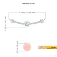 thumbnail image 3 of ANGARA Lab Grown Spaced Out Diamond Curved Bar Pendant for Women in 14K White Gold (Size-3.1mm| Color-F-G| Clarity-VS) | Anniversary, Jewelry Gift for Women | Lab-Grown Diamond Necklace, 3 of 6