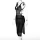 thumbnail image 5 of Vestido De Playa Sexy Vestido de tirantes para mujer Vestido sin mangas de punto sin mangas dividido Vestido ahuecado (Negro M) Cgtredaw Para estrenar, 5 of 6