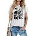 thumbnail image 5 of Blczomt White Juniors Tops Casual Short Sleeve Valentine's Day Quotes Crew Neck Blouse Womens Dress Shirts, 5 of 5