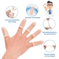 thumbnail image 3 of 16Pcs Silicone Finger Protectors, Breathable Finger Caps, Fingertips Covers, Finger Sleeves Support for Finger Cracking, 3 of 5