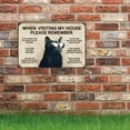 thumbnail image 6 of Black Cat When Visiting My House Please Remember Vintage Tin Sign Metal Retro Art Wall Poster for Home Club Cafe Decor 7.9 X 11.9 Inch 1pc, 6 of 9