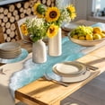 thumbnail image 4 of Beach Coastal Round 13 Inch Placemats Set of 2, Summer Nautical Starfish Aqua Beige HeatResistant Non Slip Place Mats for Dining Table, Wipeable Braided Kitchen Table Mats for Housewarming, 4 of 9