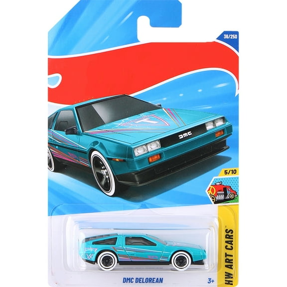 HW 2025 DMC Delorean (Blue) HW Art Cars