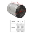 thumbnail image 5 of Valve for 3/4/5/6/8inch Pipe 80/100/125/150/200/250mm Galvanized DamperAir Valve Motorized Check, 5 of 5