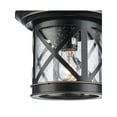 thumbnail image 6 of Trans Globe Lighting 5128 ROB Chandler 1 Light 10" Wide Outdoor Flush Mount Lantern, 6 of 7
