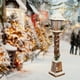 thumbnail image 5 of Farol navideño, luz nocturna, farola de madera para repisa de chimenea, iglesia de invierno Marrón, 5 of 6