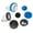 Matte Black, variant on Dearborn P9950ps True Blue 1-1/2" Tub Drain Kit - - Nickel