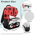 thumbnail image 7 of Yuyamidu Ladybug Kids Backpack Daily Use School Bookbag Casual Schoolbag for Boys Girls Large Space for Books Stationery and School Items, 7 of 7