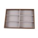 thumbnail image 4 of Bandeja expositora para gafas, caja de almacenamiento para gafas de sol, ligera y apilable, Cuadrícula gris de 6, 4 of 9