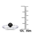 thumbnail image 5 of SuperJeweler 1/2 Carat Rose Cut Black Diamond Solitaire Engagement Ring In 14 Karat White Gold For Women, 5 of 6