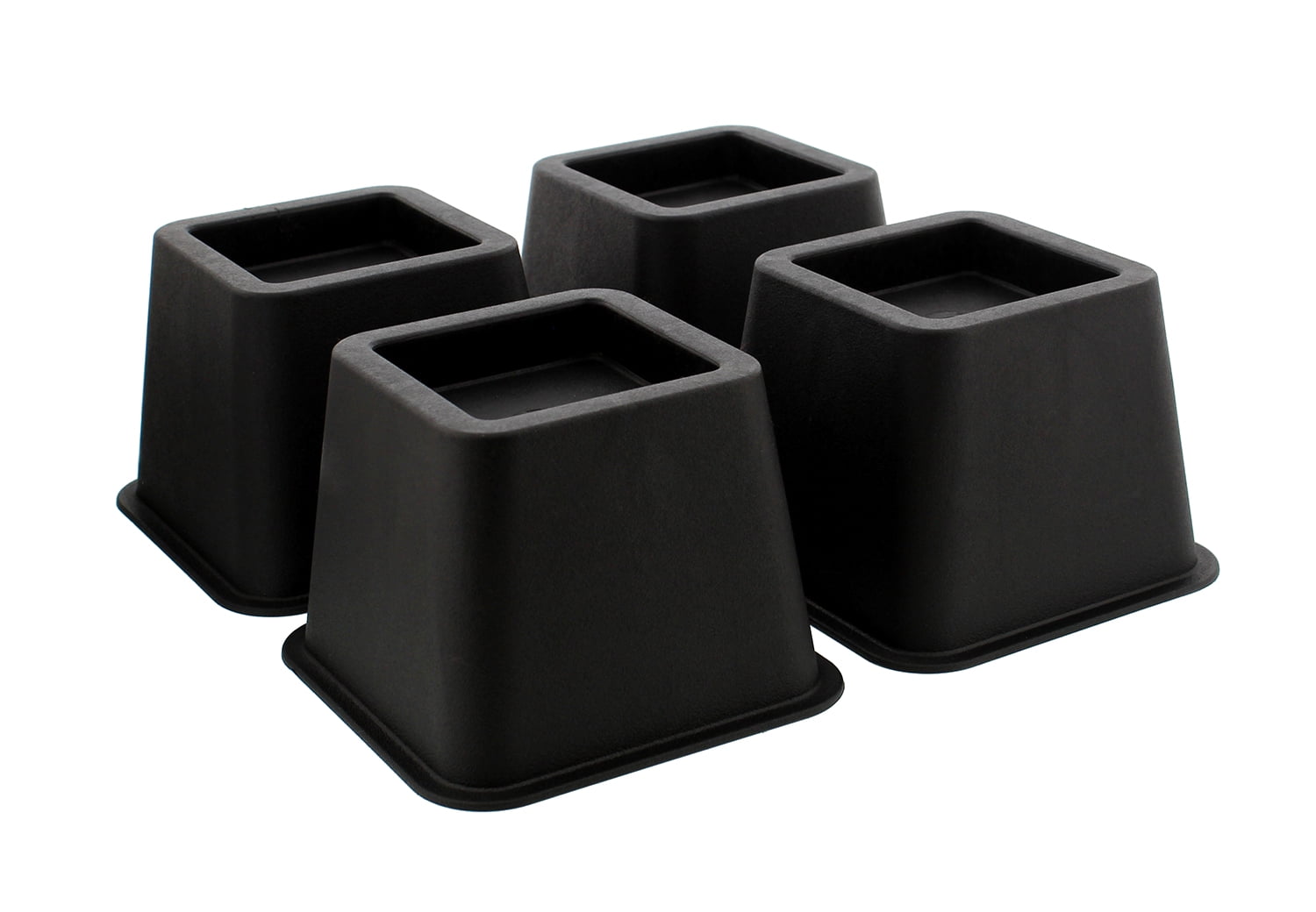 7Penn Bed Riser Set of 3" Inch Black Furniture Risers ...