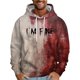 thumbnail image 1 of Sudadera con capucha para hombre, informal, a la moda, con estampado, con cordón, de manga larga, de poliéster, 1 of 6