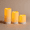 White NEW, variant on Homemory Solar Flameless Pillar Candles, Outdoor Waterproof, Dusk to Dawn, Rechargeable, Set of 3