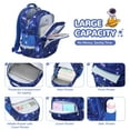thumbnail image 2 of Soda Candy Kids Backpack Kawaii Printed School Girls Backpacks, Lightweight Water Resistant Boys Bookbag for Primary Kindergarten Elementary Preschool Middle School, Blue Star, 2 of 9