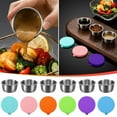 thumbnail image 5 of 1 Pack Small Stainless Steel Bowl Sauce Dishes 3.3 Inch Round Seasoning Sushi Dipping Bowls Silver Mini Condiment Cups Metal Ingredient Containers for Prep Appetizer Plates Set for Kitchen, 5 of 9