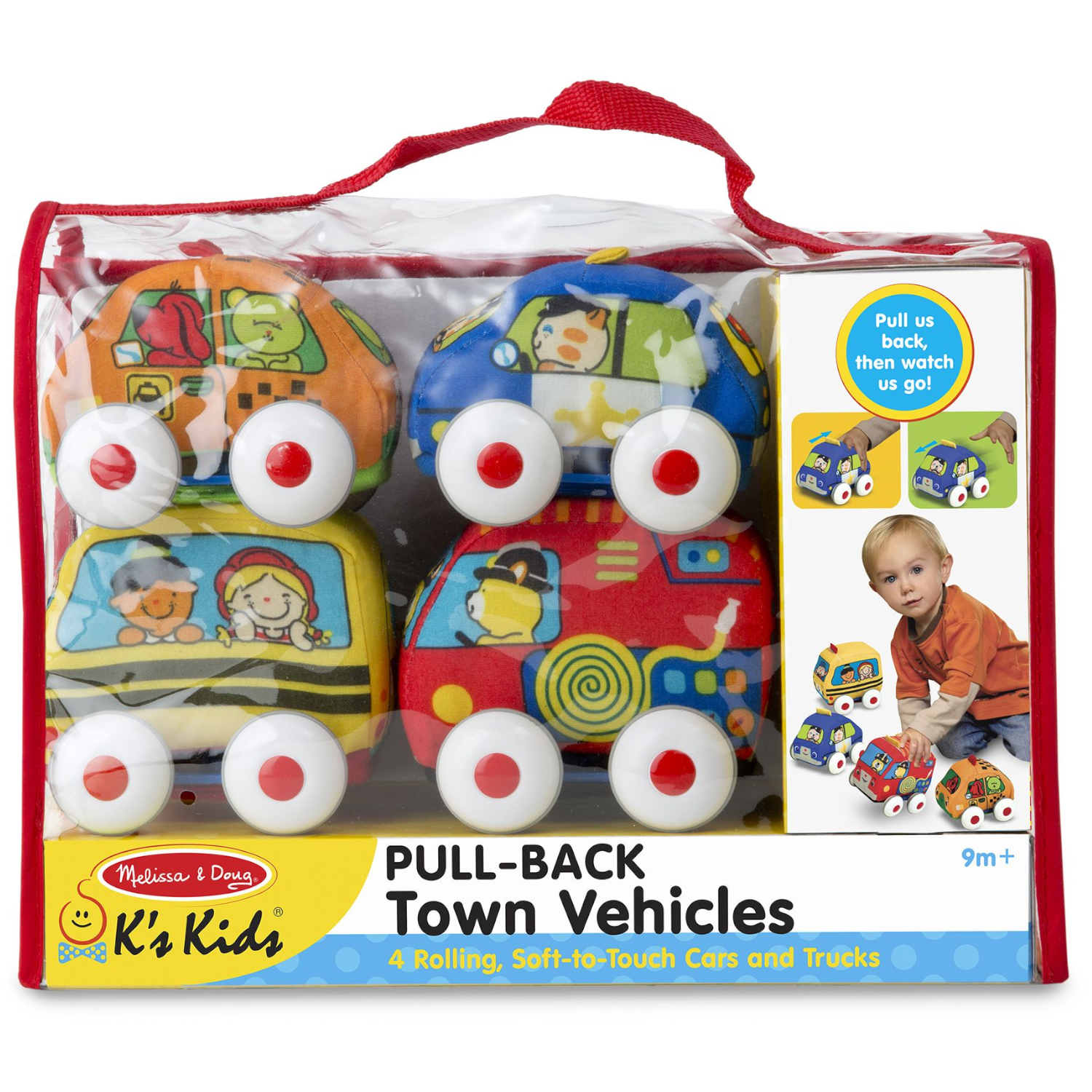 Melissa & Doug Kids Pull-Back Vehicle Set for sale online 9168 