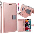 thumbnail image 5 of Entronix Foldable Case Compatible with Galaxy S26 Plus, Book Wallet Cover with Cash Card Holder & Lanyard, Hot Pink, 5 of 5