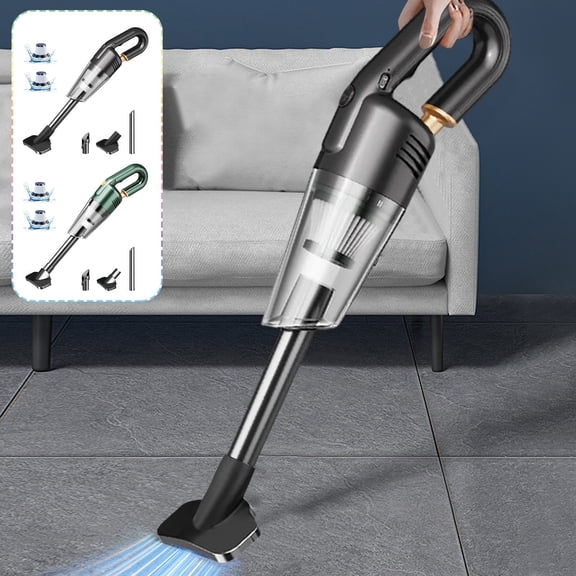 Nsxcdh Handheld Car Vacuum Cleaner Wireless Rechargeable 19.5x3.9in 120w 4500pa 4000mah Multiple Nozzle Easy Clean for Car Keyboard