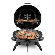 Electric BBQ Grill Techwood 15-Serving Indoor/Outdoor Electric Grill