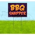 thumbnail image 1 of BBQ Snapper (18" x 24") Yard Sign, Includes Metal Step Stake, 1 of 6