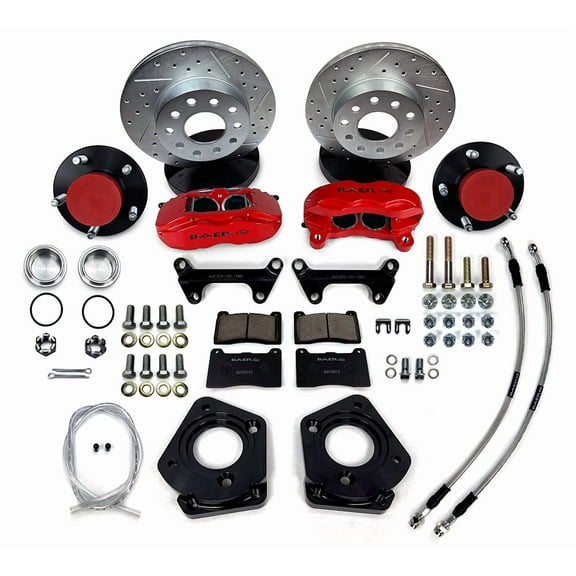 Baer Brakes 4261654GB 11" SS4 Alum Hub, Front Brake Kit, Grabber Blue, SDZ