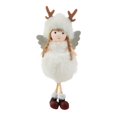 thumbnail image 1 of Muñeca de Navidad Antler Ángel Small Charm Linda Asta Blanca Rojo Verde 19 cm x 7 cm, 1 of 4