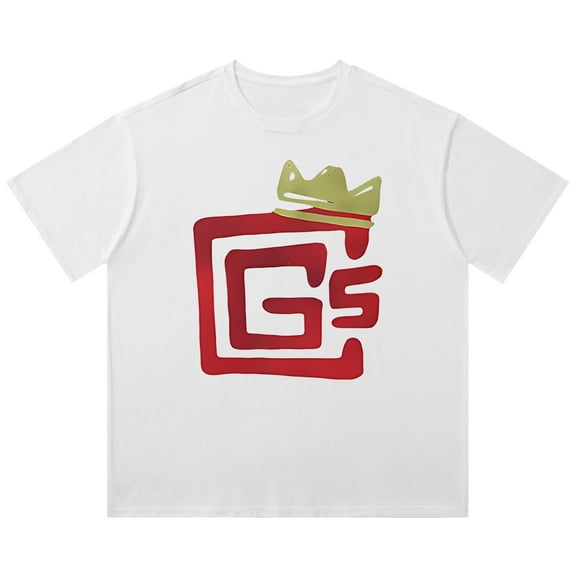 CG5 Lonely King Vintage Wash Tee Cosplay Unisex Fashion Short Sleeve Cotton T-Shirts Crewneck Top