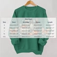thumbnail image 4 of DeeHomeMo Women Round Neck Pullover Sweatshirt, Long Sleeve Pumpkin Bow Graphic Loose Fit Top, Ribbed Hem Cuffs Soft Sweatshirt Fabric for Fall Family Gathering Army Green,L, 4 of 6