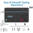 thumbnail image 3 of Detachable Bluetooth Keyboard Folio with Pencil Holder for 11-inch iPad Air M3/M2, 10.9-inch iPad Air 4th/5th Gen & 11-inch iPad Pro (2018–2022),Black, 3 of 8