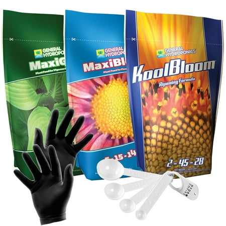 hydroponics maxigro 2lb spoons koolbloom maxibloom nitrile