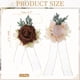 thumbnail image 2 of Uxcell 2 Pcs Corsages de muñeca de flores marrones, pulseras de flores artificiales para boda, ceremonia de novio y novia, aniversario, baile de graduación, fiesta, 2 of 6