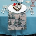 thumbnail image 4 of WERPE Snowy Landscape Trees Sky Dinner Napkin for Dining Table Kitchen Daily Party Housewarming Farmhouse Decor 4 PCS, 4 of 7
