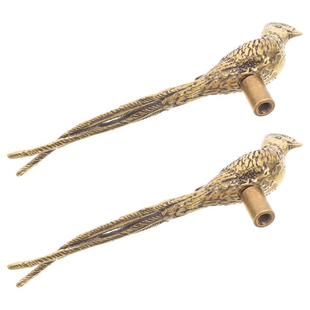 BEADCEST 2Ud Decorativos De Para Gabinetes Con Vintage De Pájaro Elegante