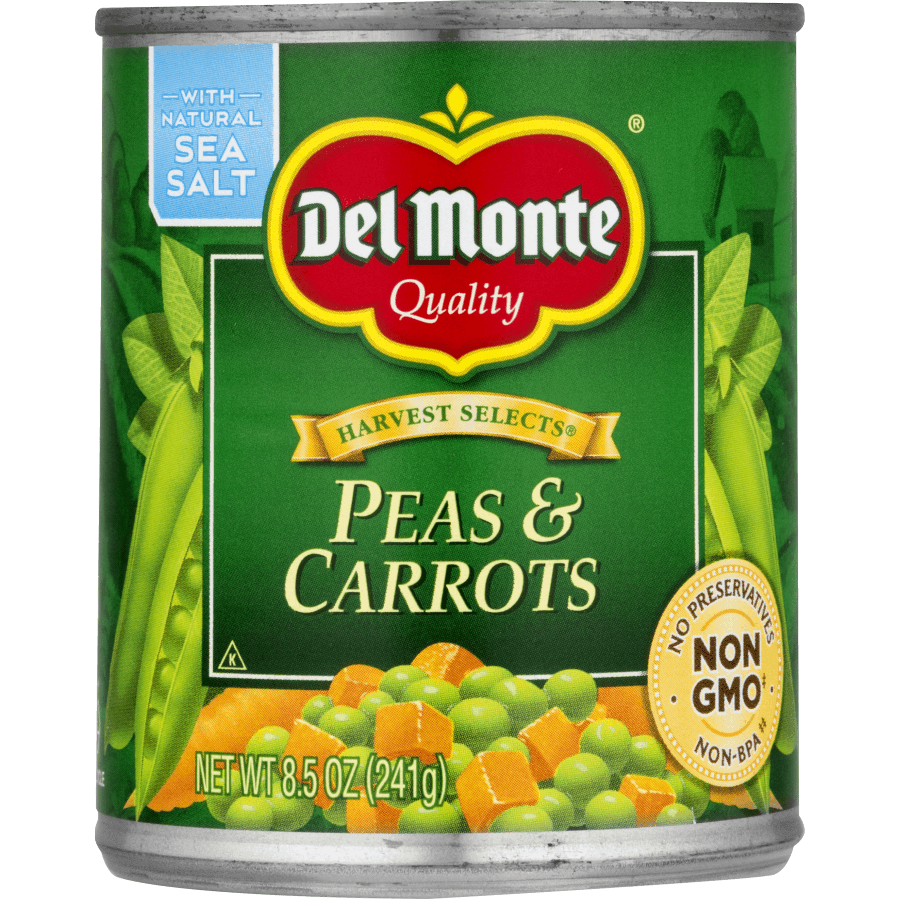 Del Monte Harvest Selects Peas & Carrots, 8.5 oz Aluminum Can (Pack of 4)