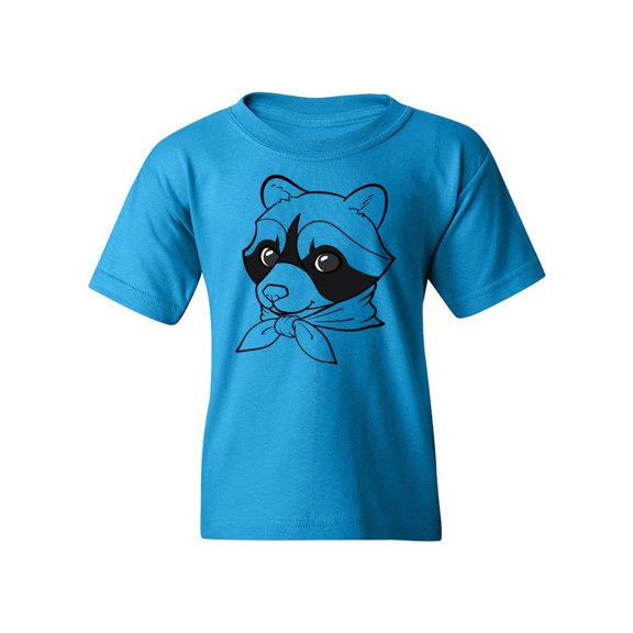 Raccoon With Shawl T-Shirt Juniors -Image by Shutterstock,  x-Small