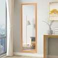 Costway Door Wall Mounted FullLength Mirror in Living Room, Golden