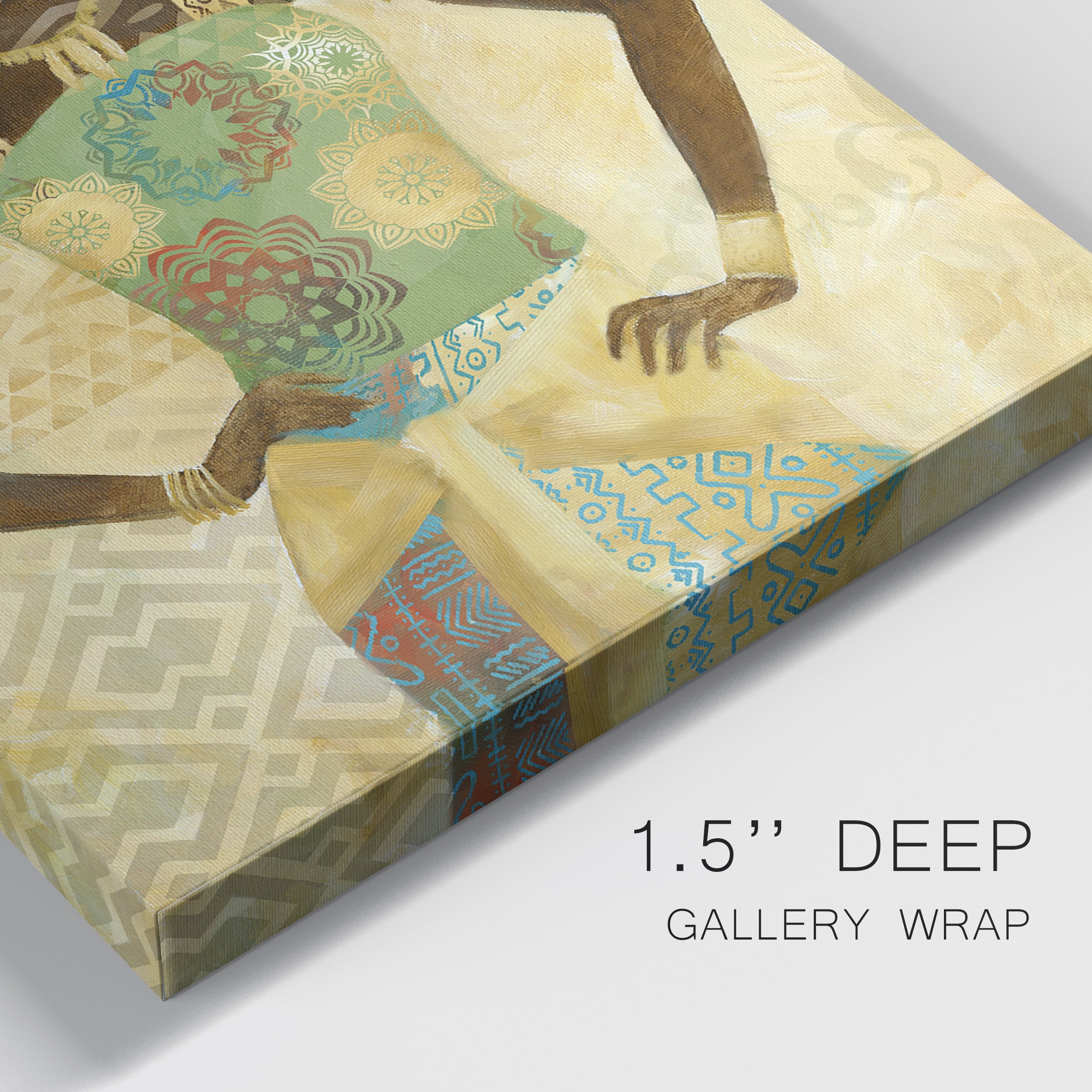 Tribal Vision I Premium Gallery Wrapped Canvas - Ready to Hang - Set of 2 - 18 x 27 Each