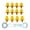 13mm 15mm, variant on Luwecf 12 x Soccer Shoe Spikes Soccer Cleats M5 Rugby Cleats Universal Athletics Spikes Gold with Wrench