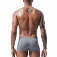 thumbnail image 4 of WIZUTIZ Square Cut Swimsuit Men Sexy Swim Briefs Beach Bikini Sport Swimwear Low Wasit Shorts Pants with Drawstring Beach, 4 of 5