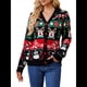 thumbnail image 3 of Suéteres Navideños para Mujer, Lindos, Peludos y Divertidos, para Fiestas Navideñas de Invierno, Suéter Informal de Punto Negro M, 3 of 10