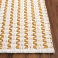 thumbnail image 3 of SAFAVIEH Cape Cod Rowina Wavy Striped Runner Rug, Ivory/Gold, 2'3" x 8', 3 of 10