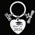 thumbnail image 5 of Key Chain,Key Ring Key Holder Metal Keychain Key Accessories普通产品 -> Jewelry & Watches -> 饰品 -> Keychains 钥匙扣Class of 2026 Graduation Stainless Keychain Inspirational Commemorative for Graduates Key C, 5 of 5